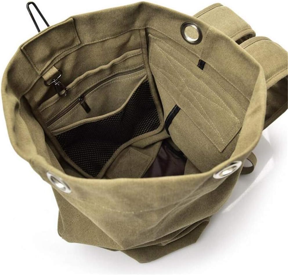 Military Duffel Bag Top Load Double Strap Canvas Backpack Army Travel Big Size