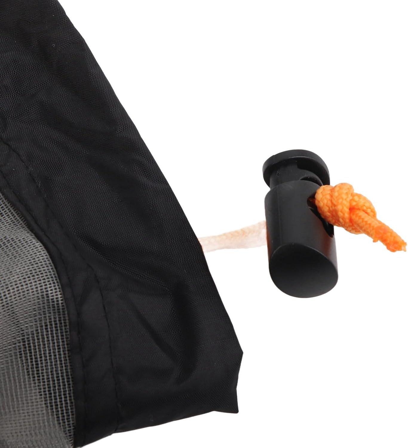 Mesh Stuff Sack Light Weight Nylon Mesh Drawstring Storage Bag for Travelling Hiking Camping Stuff Storage(Orange M)