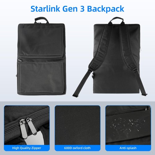 XTAR Starlink Gen 3 Backpack, Outdoor Travel Bag for Starlink Dish and All Accessories, Easy to Carry for Outdoor Camping and RV Trips
