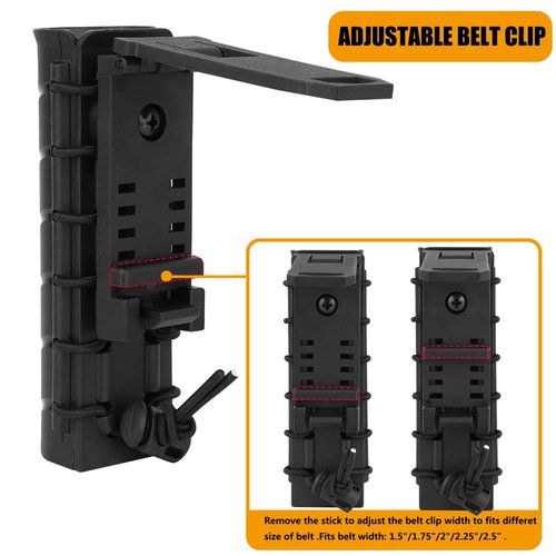 KRYDEX Baton Holder for Duty Belt ASP Sentry Baton Pouch 6.3" - 7.75" - 9.0" - 9.5" Retracted Agent Baton Carry Case