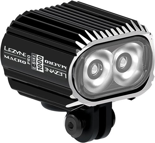 LEZYNE Macro Drive 100, Electric Bike Light, 1000 Lumens, 6-12v Input, Auto Dim, Head Light for eBikes