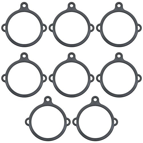 FMHXG 8PCS Paracord Water Bottle Loop Strap 3 Hole Plastic Ring Cup Accessory Safety Water Bottle Loop Sports Insulated Mug Plastic Carrying Ring 2.3 inch for Water Bottle Carrier Stand Handle Black