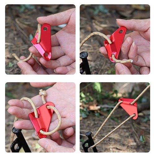 Takelablaze Rope Tensioner Guyline Cord Adjuster Aluminum Alloy Tent Guy Line Paracord Tightener for Tent Camping Hiking Backpacking, 20Pcs