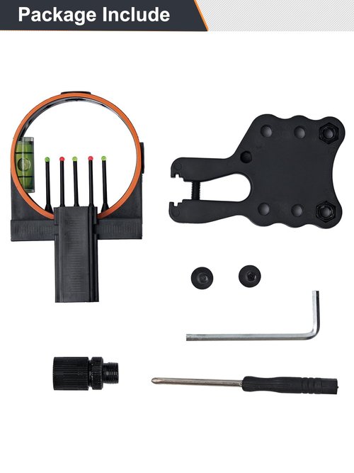 5 Pin Archery Bow Sight with LED Light and Reversible Mount Design Adjustable