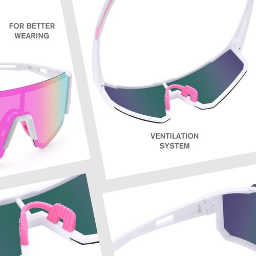 Revemo Baseball Sunglasses for Women Men, Polarized Sports Sunglasses, Camping Golf Tennis Hiking Fishing Pickleball
