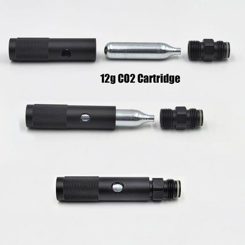 Aopkeo 12gram CO2 Cartridge Small Cylinder Quick Charge Adapter for Paintball PCP Airsoft Soda Water (G1/2-14(0.825"-14NGO))