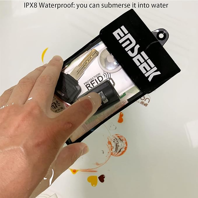 Armband Waterproof wallet Floating Surf Car Key Fob Case Beach dry bag ankle Waterproof Pouch Holder For GPS Key Money Credit Vaccine Card Driver License ID Badge (Light Green)
