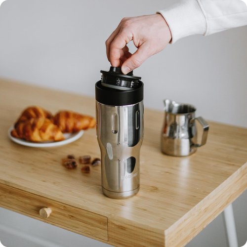 BOBBER Tumbler/Bottle Replacement 360 Twist Lid - BPA-Free, Screw-On, Dishwasher Safe, Leak-Proof Cap for Coffee Travel Mugs