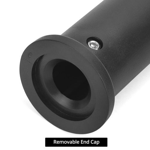 QWORK Adapter Sleeve (2 Pairs) – Convert 1" Standard to 2" Weight Plate Posts – 8" Length, 600lbs Capacity, Removable End Caps, Hex Bolt Locking, Includes Allen Keys