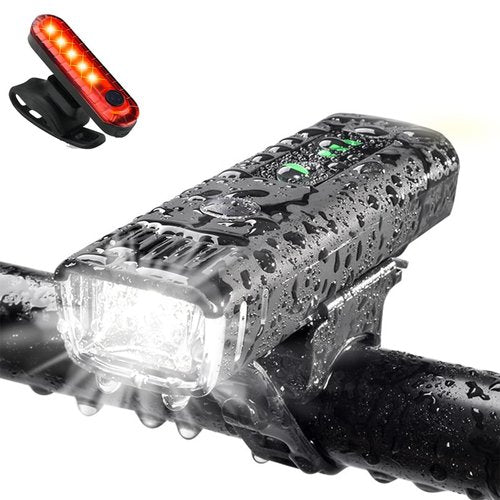 Bicycle Light Bright Bike Lights for Night Riding,Front Bike Light Rechargeable Bike Lights Front and Back,4+4 Modes LED Bike Light USB-C Rechargeable for Commute Road Riding