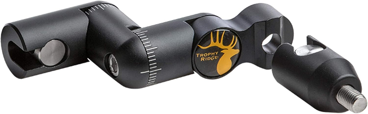Trophy Ridge Hitman Sidebar Archery Bow Stabilizer Bracket - Quick Connect System, Easy Adjustment for Stabilizer Positioning, Convenient for Storage and Transportation , 6"