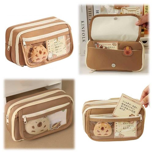Lushandy Capybara Backpack, Cute Capibara Backpacks Kawaii Kapibara Stuff Large Cartoon Capybara Bag Ita Bag