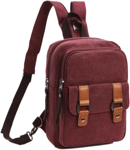 Arbag Small Cute Backpack Vintage Casual Canvas Shoulder Bag Daypack 8528bag,Grey
