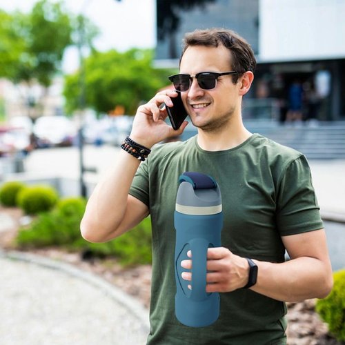 Silicone Boot with Handle Compatible with Owala 24 oz, Full Protective Anti Scratch & Reduce Dent Sleeve Cover, All-Round Wrap Protector Compatible with FreeSip Water Bottles