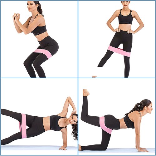 Resistance Bands, 3 Pcs High Strength and High Elasticity Polyester Fiber Pull Up Assistance Bands Set for Muscle Training, Physical Therapy, Working Out and Body Stretching (3)