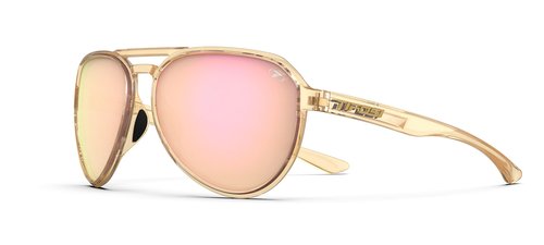 Tifosi Optics Selca Sunglasses (Crystal Brown (Pink Mirror))