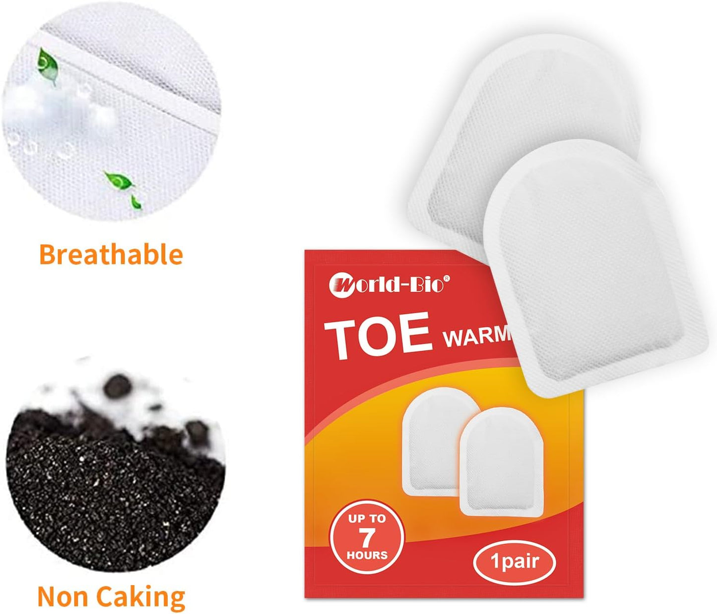 MR.ICE Toe & Insole Feet Warmers - Disposable, Air Activated, Long Lasting Hot Warmers