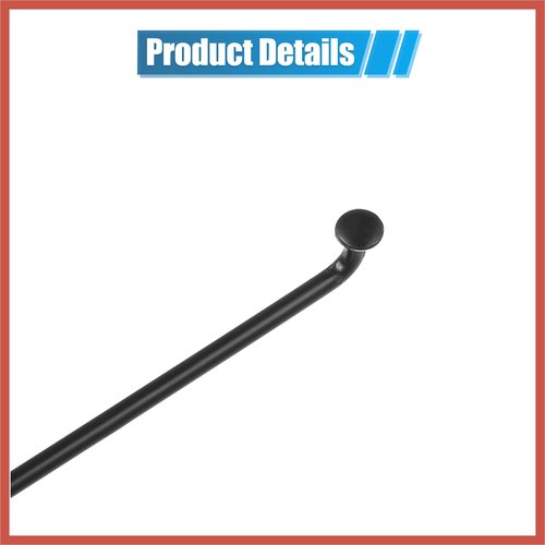 ACROPIX 12pcs 14G J Bend Bicycle Steel Spokes 290mm 11.42" Cycle Spokes with Brass Nipples Steel Spokes for Mountain Bike MTB Car Parts
