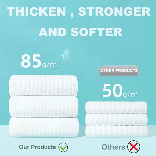 30 Pcs Disposable Washcloths for Travel Compressed Towels Cotton Thick Portable Reusable Face Towel Tablets Outdoor Camping Hiking Sports Beauty Salon Cleaning Travel Kit for Hotel 11.8 x 9.5 inches