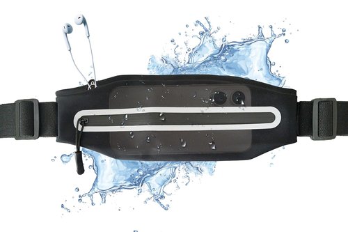 AINTE Slim Running Belt Fanny Pack for Women Men,Running phone holder,Running Waist Pouch bag for Workout Jogging,Money belt,Runner Gear Accessories(Black)