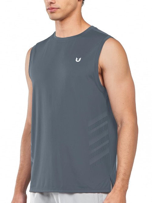 NORTHYARD Men's Athletic Workout Tank Top Running Gym Sleeveless Shirts Quick Dry Lightweight Training Sport Muscle Tank Cloud M
