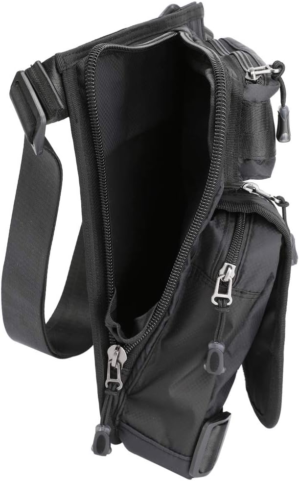 Nylon Drop Leg Bag Hiking Waist Pack for Men Women Tactical Motorcycle Bike Cycling Riding Travel Outdoor Sports Fanny Pouch