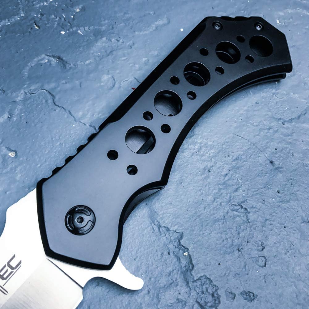 S-TEC 12-inch Rugged Chef Field Tactical Folding Cleaver (Matte Black)