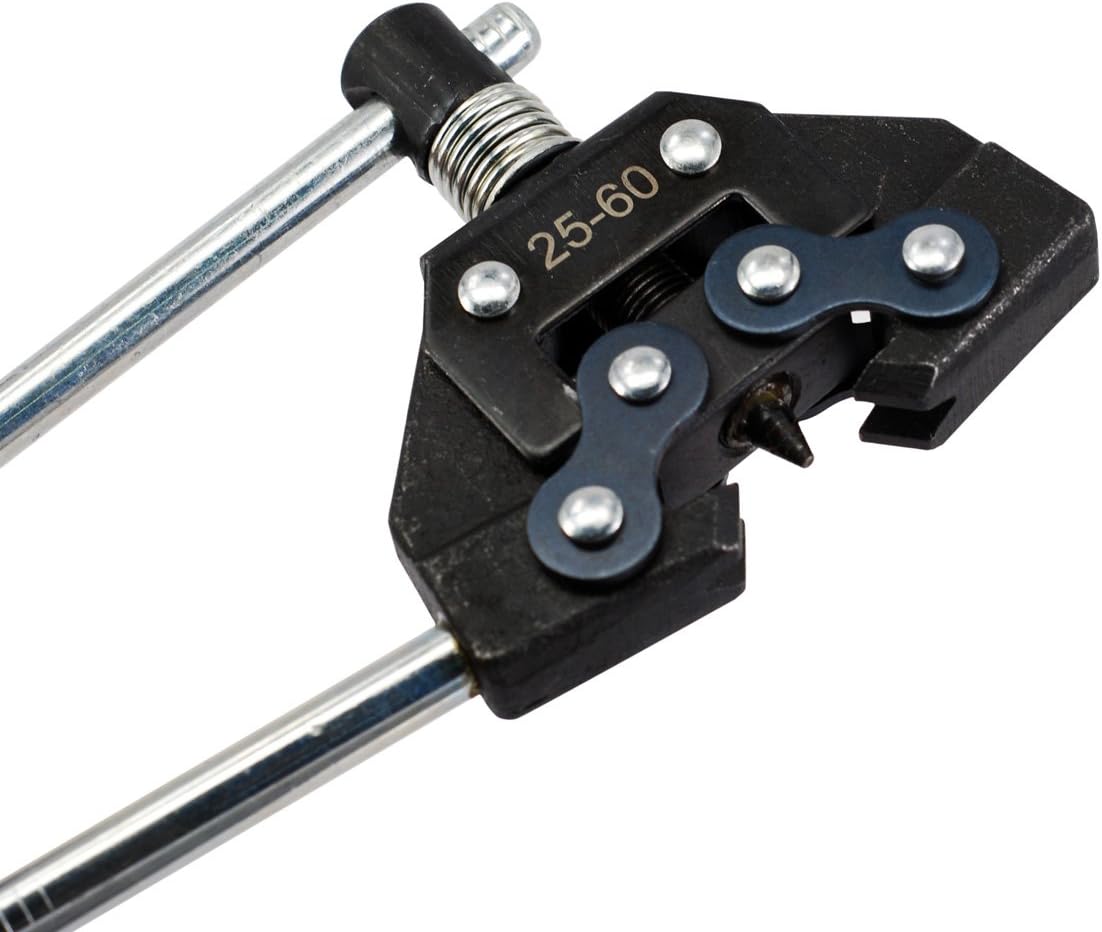Roller Chain Breaker Detacher Cutter for #25-60 Roller Chains Motorcycle Bicycle Go Kart ATV Chains Replacing