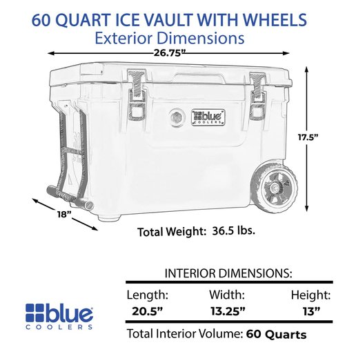 60 Quart Gray Wheeled Cooler + Soft Sided Cooler Tote