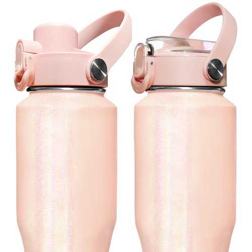 SENDESTAR Straw Lid for Hydroflask Wide Mouth Water Bottle with 12,16,18,20,24,32,40,64 oz, Auto Flip Straw Top Cap fit Most Wide Mouth Bottles, Sports Cap Water Bottle Accessories Top Replacement