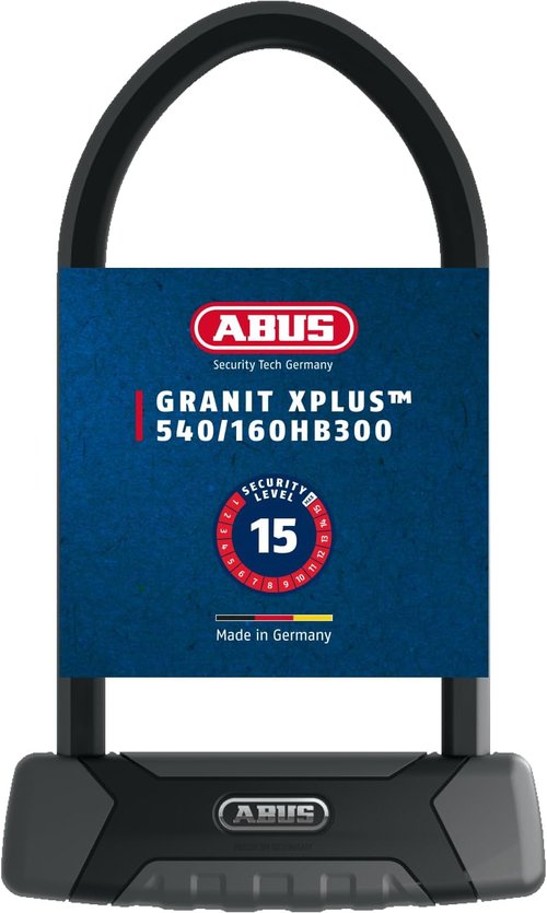 ABUS Granit X-Plus 540 U-Lock – Heavy-Duty Bike Security Lock, 9" + USH, Black