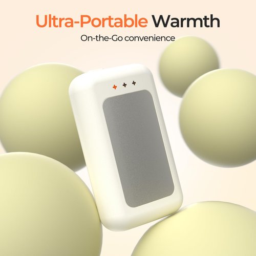 AI Hand Warmers Rechargeable, Reusable Portable Electric Hand Warmer, Fast Intelligent Heating in 1 Second, Gifts for Christmas, Outdoor, Golf, Hunting, Camping Accessories Ivory 4Pack