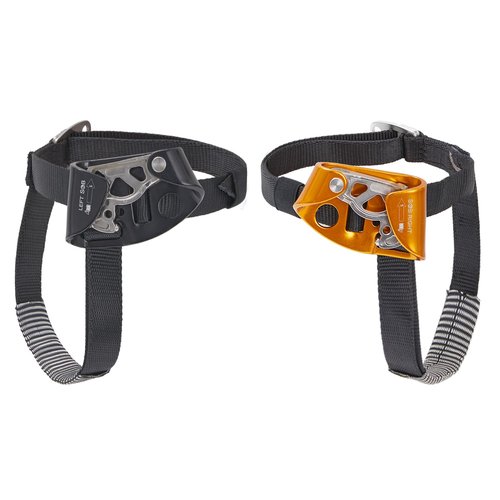 SOB Foot Ascender,Outdoor Mountaineering Tree Arborist Climbing Rappelling Equip for 8-13mm Rope Right (Left Black+Right Orange)