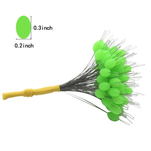 Super Big Fishing Stops 300 Pieces Soft Silicone Fishing Bobber Stopper,Beads Float Sinker Stops