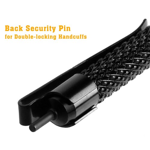 JOTOVO Pocket Handcuff Key 5" Extra Long Cuff Key Strong Polymer Finish, Police Cuff Key with Clip Compatible with Most Hand Cuffs- 4 Pack