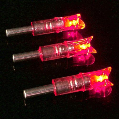 6PCS Lighted Nocks for Crossbow Bolts with 0.300"/ 7.62mm Diameter,Screwdriver Included