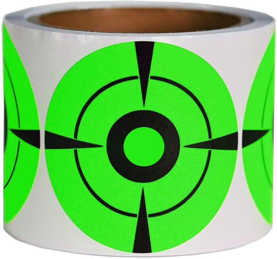Remarkable Target Stickers(3" Qty 250pcs) Premium Self Adhesive Targets for Shooting | Round Target Pasters - Fluorescent Paper Target Stickers