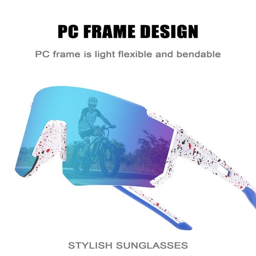 Disflmm Kids Sunglasses, Youth Baseball Sunglasses Boys Girls Softball Cycling UV400 Protection Sun Glasses Big Frame Goggles