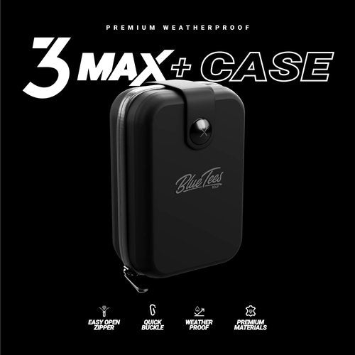Blue Tees Golf Player Pack GO Bundle - Series 3 Max+ Rangefinder with Premium Case, The Player GO GPS Equipped Magnetic Speaker & Premium 6-in-1 Utility Divot Tool - The Complete Golf Bundle