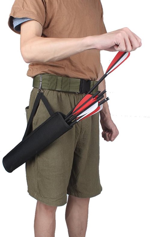 KRATARC Archery Crossbow Bolts Arrow Tube Hip Quiver Waist Hanged Carry Bag for 18" 20" 22" Arrows