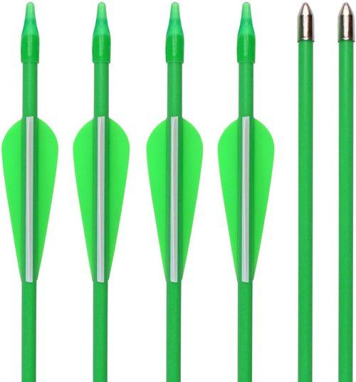 GPP 28-inches Fiberglass Archery Target Arrows - Practice Arrow or Youth Arrow for Recurve Bow