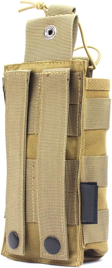 Tactical Radio Pouch - 1000D Tactical Molle Two Way Radios Holder Case for Walkie Talkies