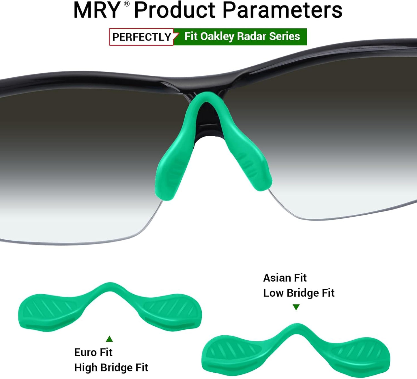 Mryok Replacement Nosepiece Nosepad for Oakley Radar Path EV RadarLock Sunglass
