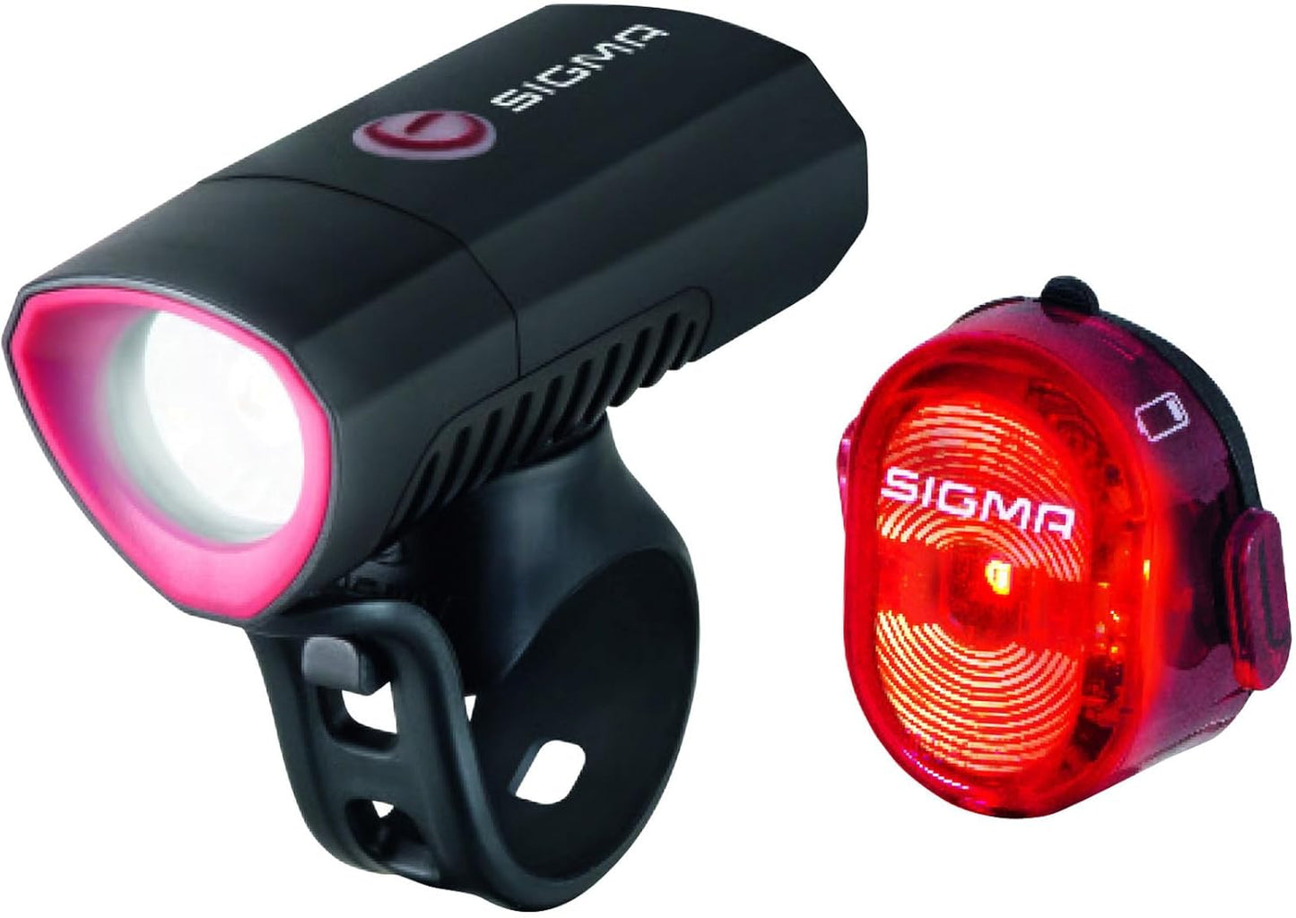 SIGMA Buster 300 Head Light w/Nugget II Flash Taillight, for Night Rides, Races | Buster 300 w/ 300 Lumen Output, 70 m Range & Four Light Modes | Nugget II Flash w/ 400 m Range & Three Light Modes