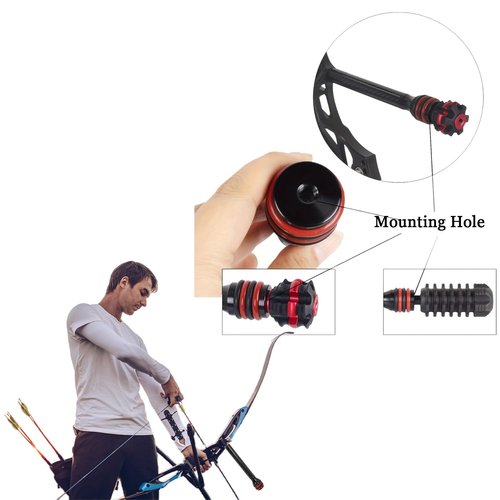 sntxmy Bow Stabilizer for Compound Bow – Archery Stabilizers Kit, Lightweight Hunting Stabilizer (Grey, 8-in)