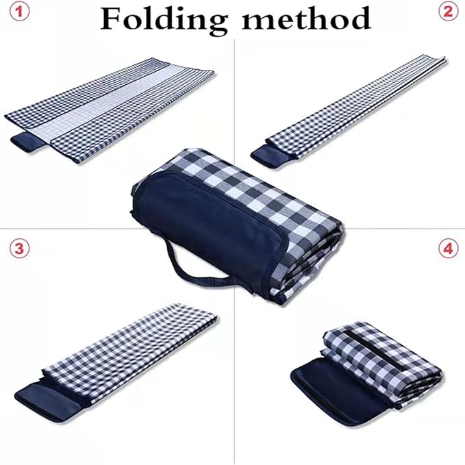 K Y KANGYUN Picnic Blanket|Beach Mat|Picnic Blanket for Indoor and Outdoor, 80" x 60" Sandproof Waterproof Larger Mat for Beach, Travel, Camping, Hiking, Park Grass,Machine Washable, Foldable.
