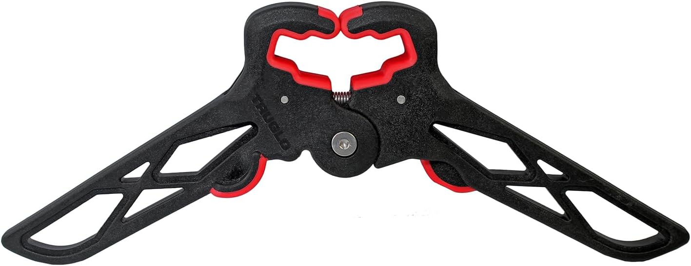 TRUGLO Bow Jack Lightweight Durable Portable Folding Bow Stand for Bowhunting w/Integrated Finger Tabs & Overmolded Rubber Grips