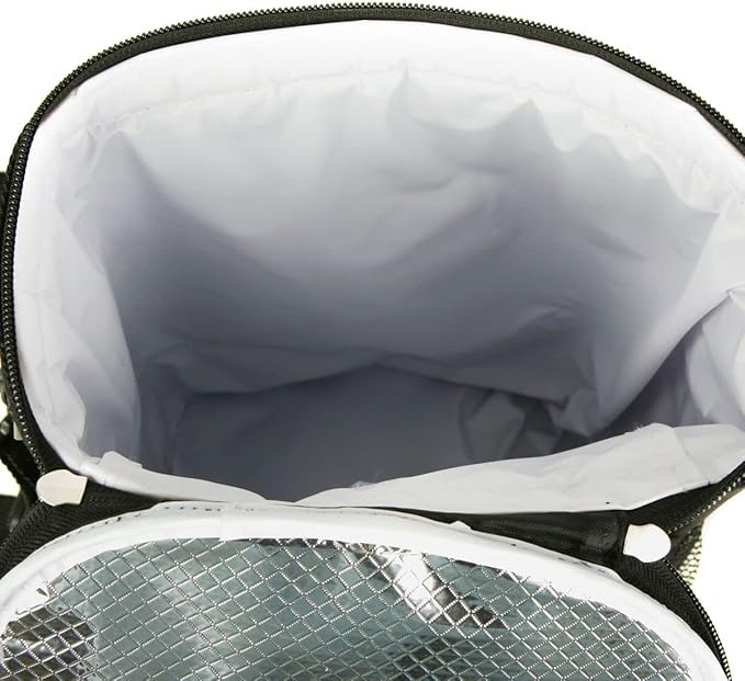 Intech Golf Bag Cooler and Accessory Caddy, Portable Soft Sided 10-Can Insulated Cooler Bag, Fits on a Golf Cart, Push Cart or Carry