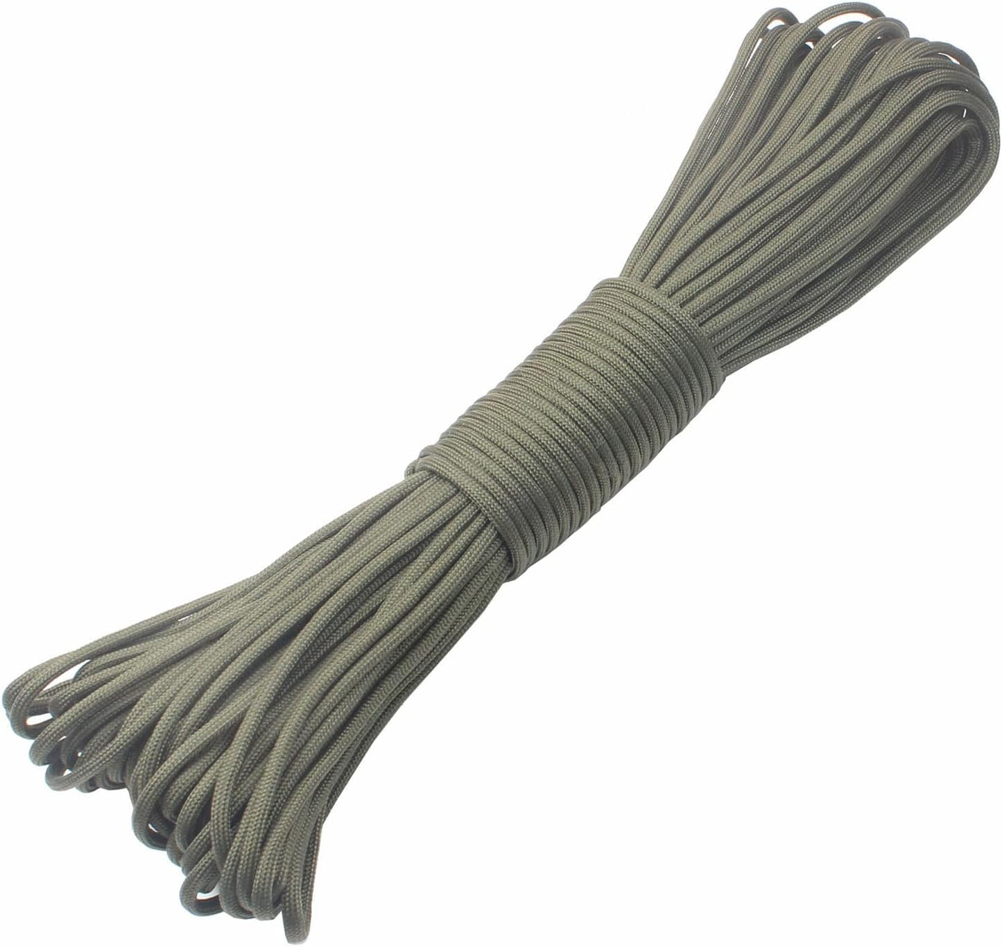 Paracord 9 Core 550 Parachute Cord Camping Rope 100FT (Black, 100feet)
