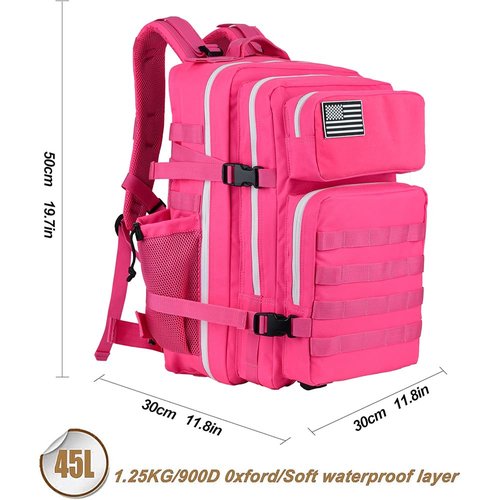 KXBUNQD Military Tactical Backpack - 45L Molle Assault Pack for 3-Day Survival, Gym, Hunting, and Daily Use - Versatile Military Backpack & Trekking Day Pack